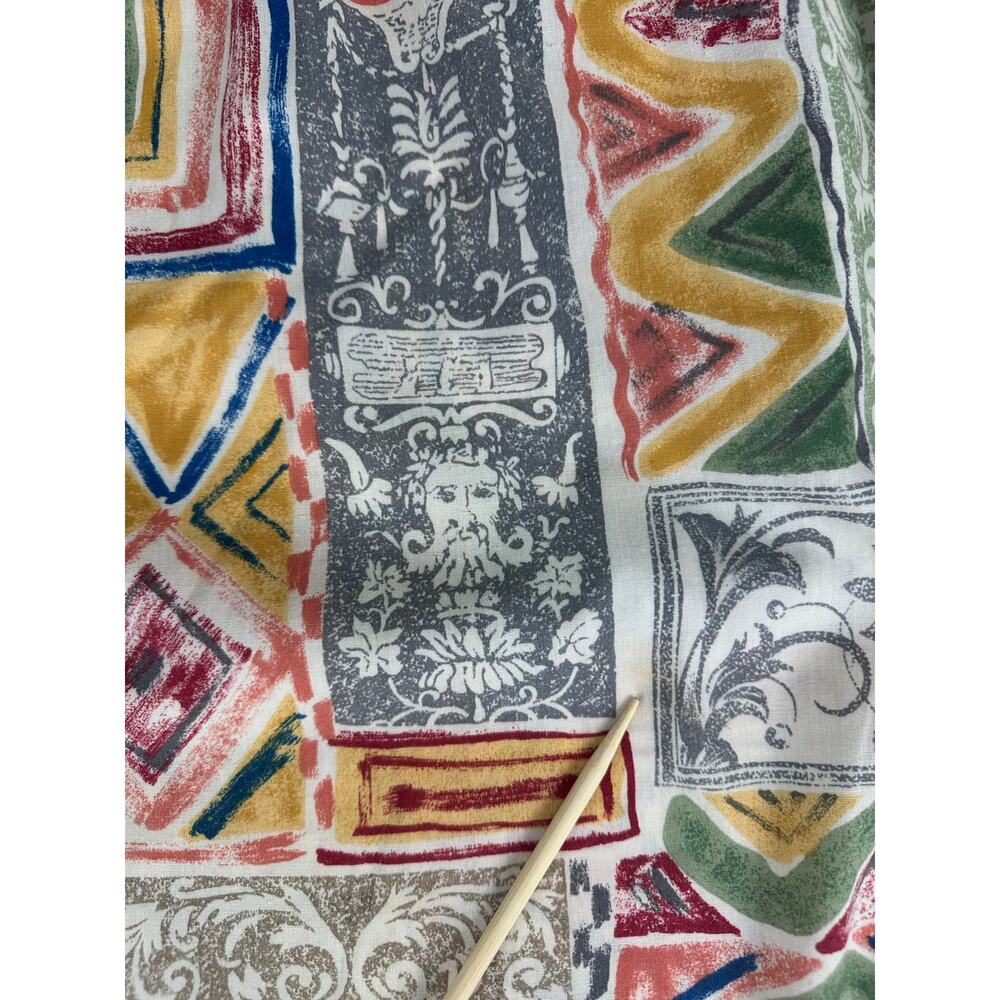 Vintage BonWorth Size Small Cotton Grecian Patchwork Skirt Set Safari Coastal - Picture 11 of 13